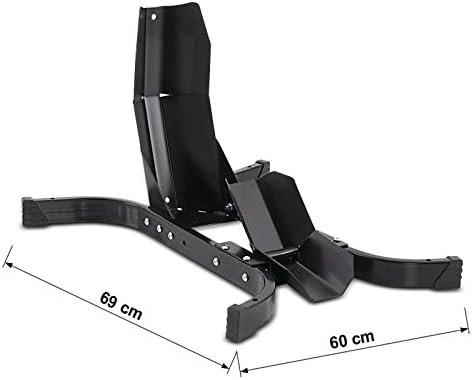 2X Vorderradwippe/Roller Ständer Kompatibel für Vespa 946 / GTS 125 Easy-Plus bis 21" sw