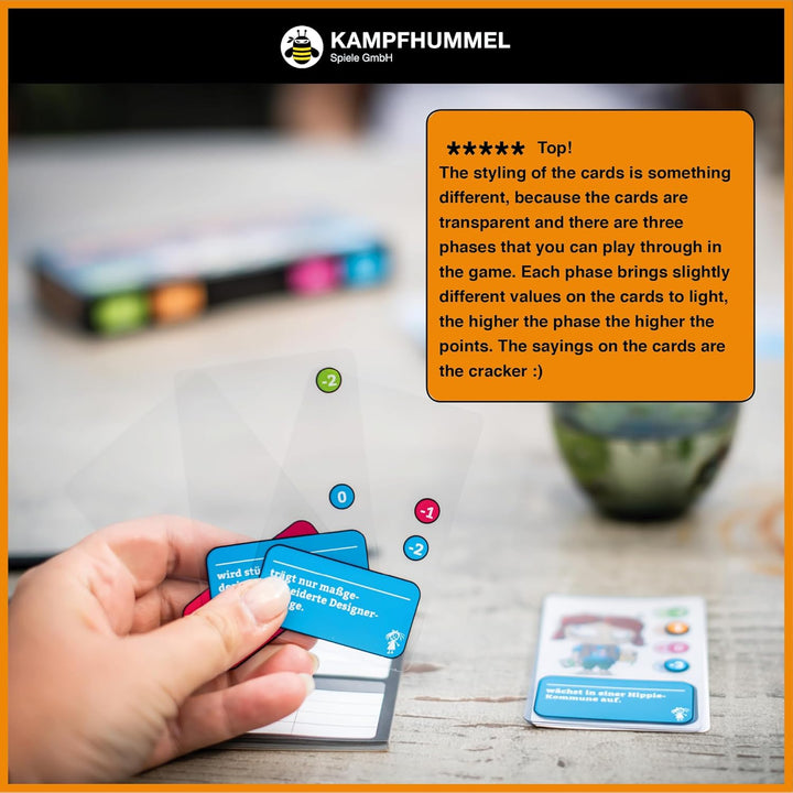 KAMPFHUMMEL Bad Brood – Raise Your Child as Bad as Possible, Sarcastic Card Game for People with Dar