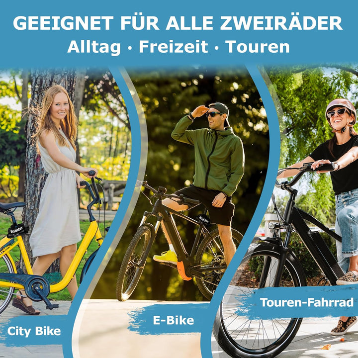 WIDDER Zahlenschloss Kettenschloss [3 Mio Kombinationen, sicher, 105cm lang] Fahrradschloss hohe Sic