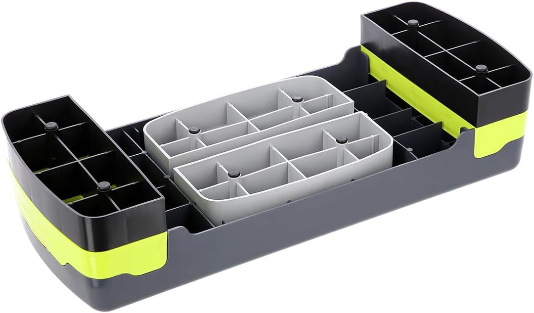 HMS Steppbrett Crossfit Fitness Stepper 3-Stufen Stepper Step-Bench - Grün-grau - AS002 - Länge 67 c