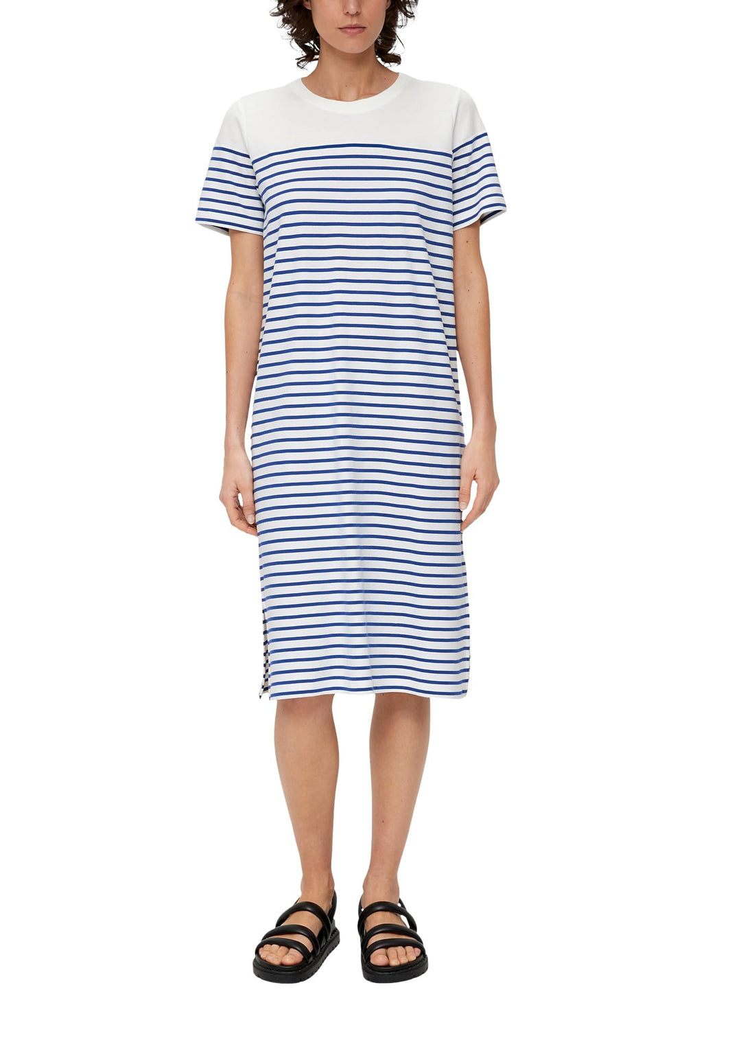 s.Oliver T-Shirtkleid aus Reiner Baumwolle 40 Blau, 40 Blau