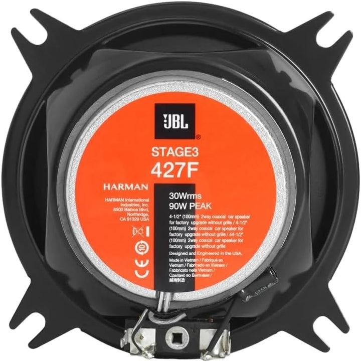 JBL Stage3 427F 2-Wege Auto Lautsprecher Set von Harman Kardon - 150 Watt Autolautsprecher - 2 stück