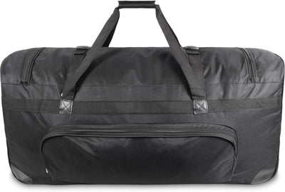 normani Jumbo Reisetasche XXL Trolly mit Rollen aus robustem Material Farbe Schwarz / 120 Liter Schw