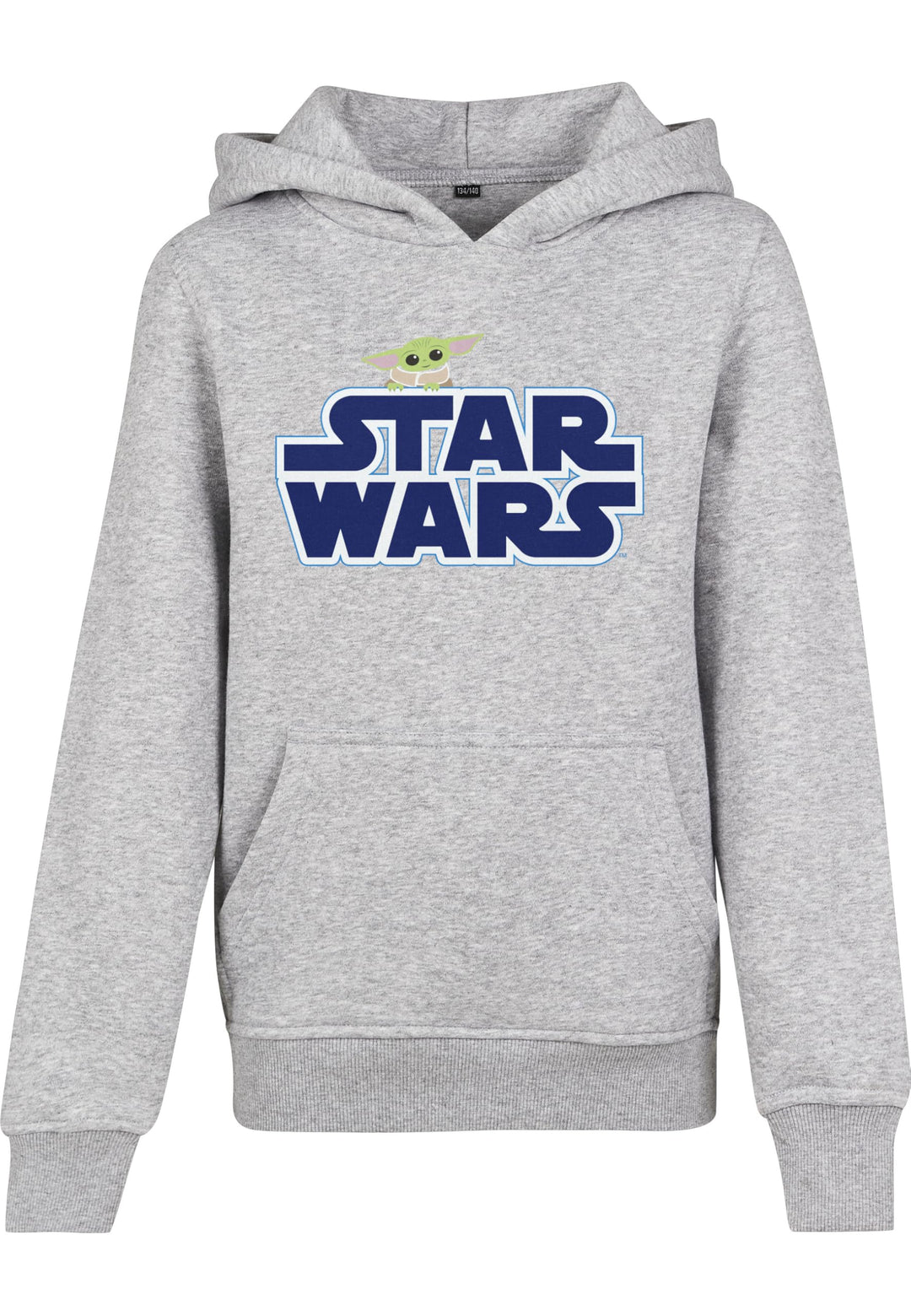 Mister Tee Kinder Kids Star Wars Blue Logo Hoody 134/140 Heather Grey