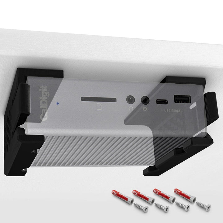 Mobilefox Untertisch Halterung Wandhalterung Halter passend für CalDigit TS3 Plus Thunderbolt Dock