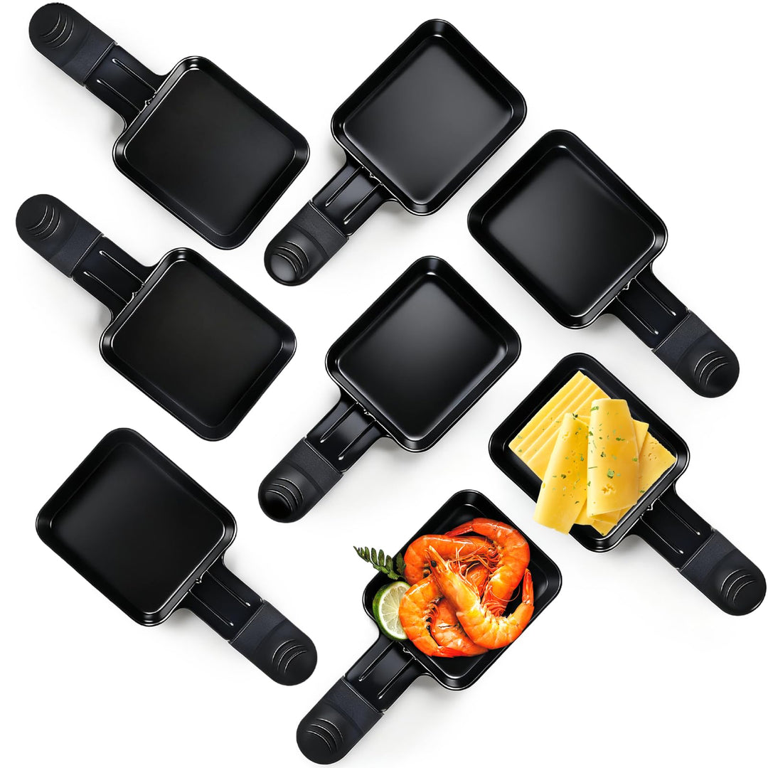 Raclette Pfännchen Mini Antihaftbeschichtet Pfännchen, 8er Set