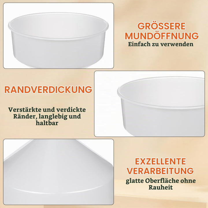 Gatuida Grosser Kunststoff trichter Praktischer Mehrzweck einfülltrichter für Öl Bier und Flüssigkei