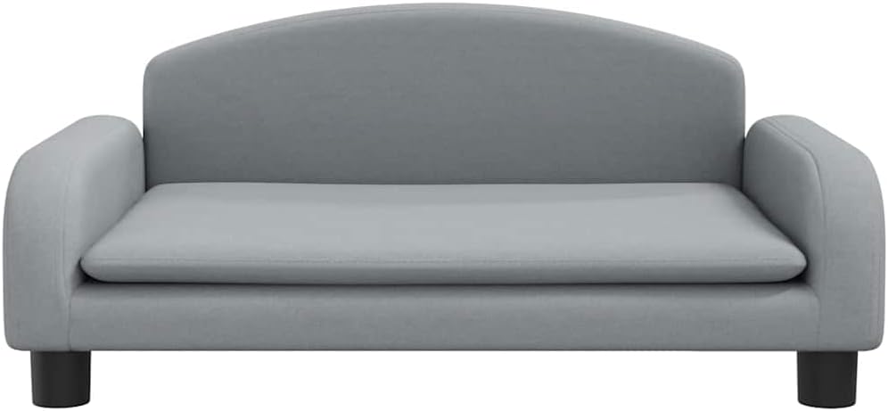 vidaXL Kindersofa Hellgrau 70x45x30 cm Stoff