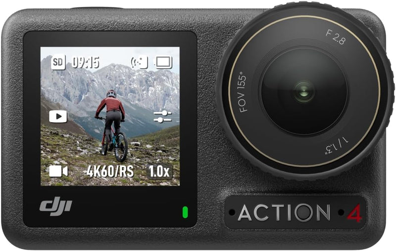 DJI Osmo Action 4 Standard-Combo – 4K/120fps wasserdichte Action-Kamera mit einem 1/1,3-Zoll-Sensor,