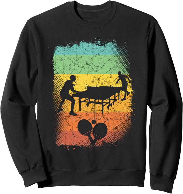 Lustiger Tischtennisspieler Geschenk Vintage Tischtennis Sweatshirt