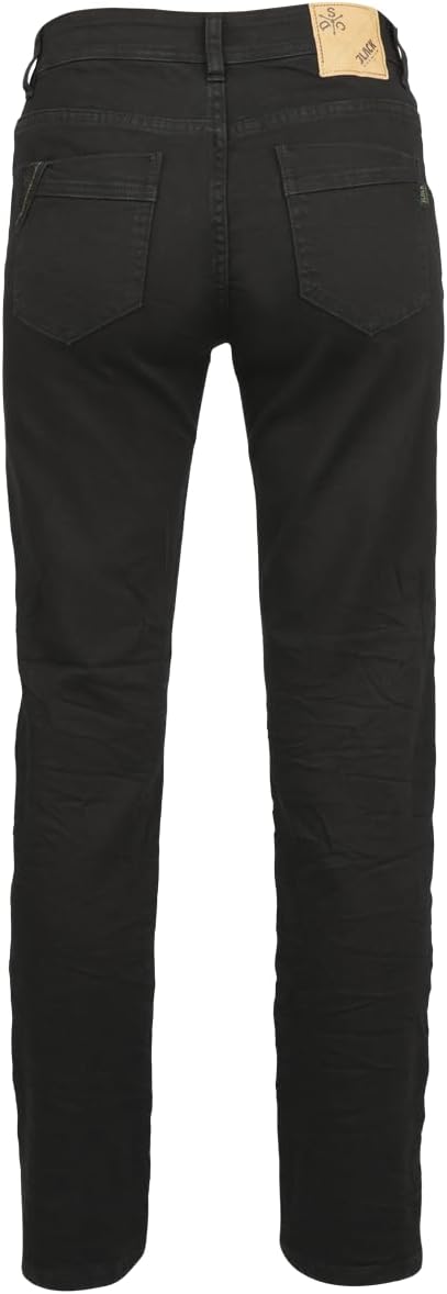 Black Premium by EMP Damen Schwarze Jeans mit Gürtelschlaufen gerade geschnitten 27W / 32L Schwarz,