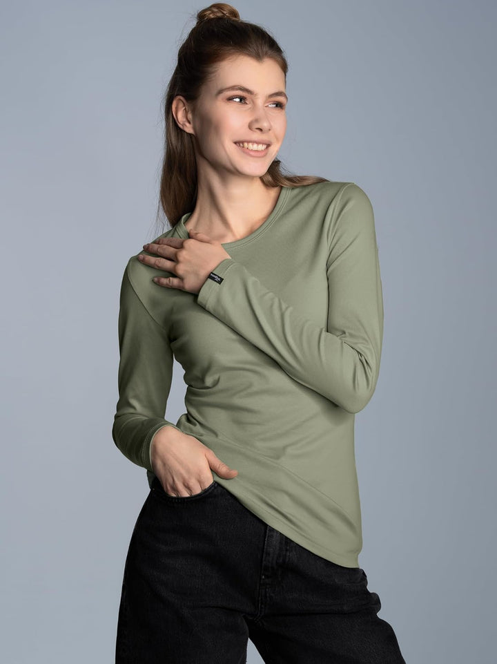 TRIGEMA Langarmshirt XL Salbei, XL Salbei