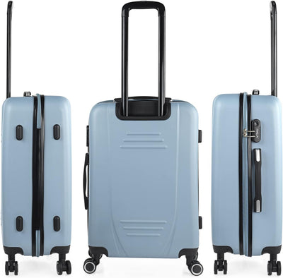 ITACA Tiber Basic, 3er Hartschalen Kofferset Hellblau, Hellblau