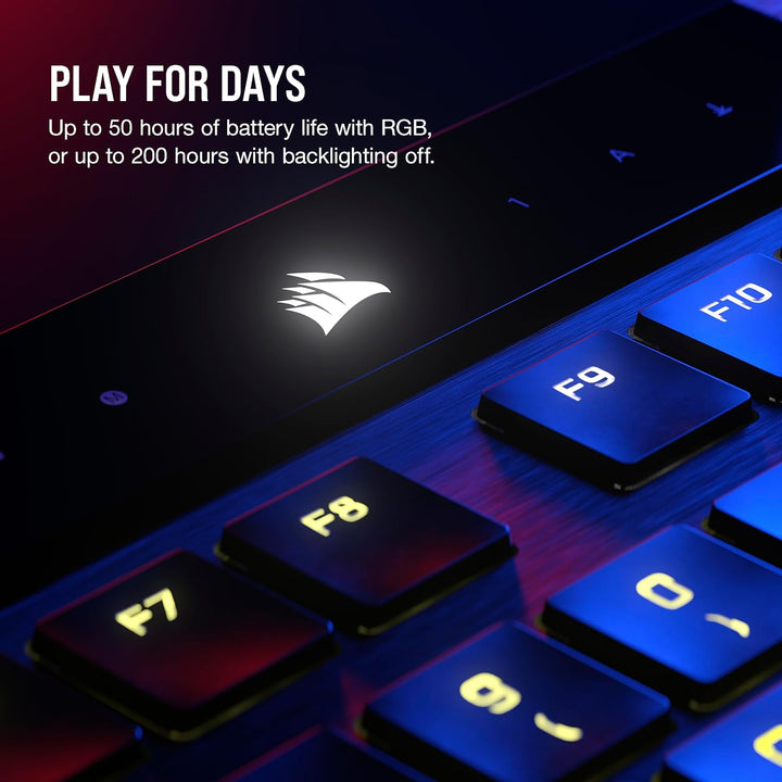 Corsair K100 AIR Wireless RGB Mechanische Gaming-Tastatur - Ultradünn, Sub-1ms Slipstream, Low-Laten