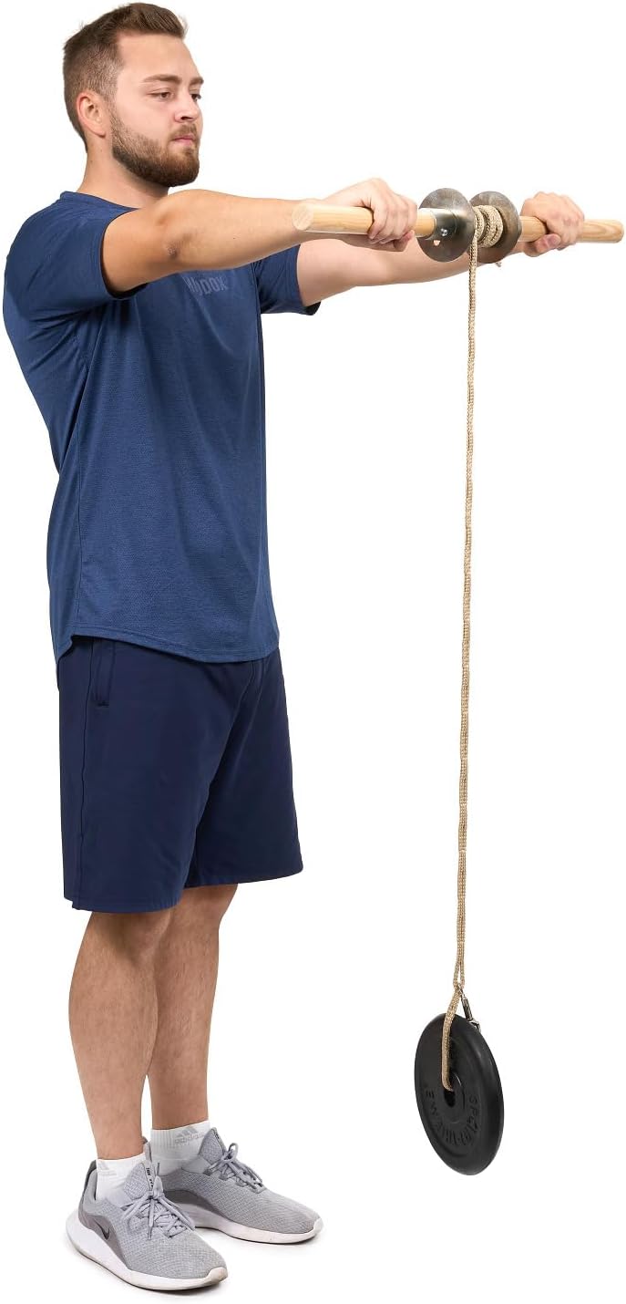 Sport-Thieme Unterarm-Trainer & Wrist-Roller Premium | Hochwertiger Handgelenk- und Griffkraft-Train