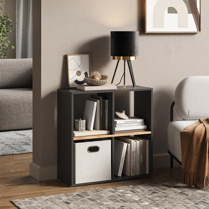 Vicco Raumteiler Tetra, Anthrazit/Goldkraft Eiche, 72.6 x 72 cm Anthrazit/Goldkraft Eiche 72x72,6x29