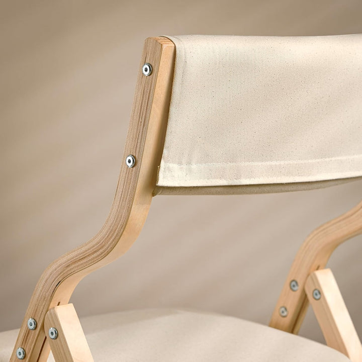 SoBuy FST40-W Klappstuhl Küchenstuhl mit gepolsterter Sitzfläche und Lehne weiss, Weiss