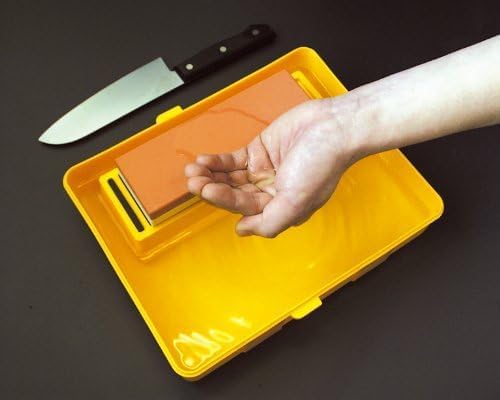 Transportkoffer und Aufbewahrungskoffer mit Halterung für Schleifsteine und Wassertank Suehiro Aufbe