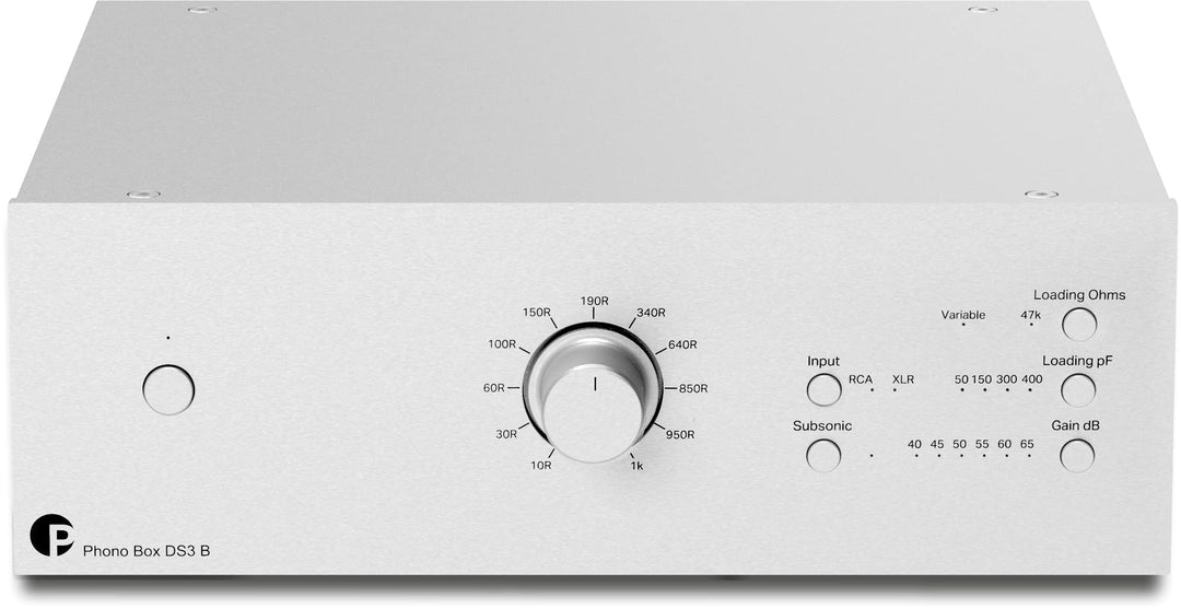 Pro-Ject Phono Box DS3 B, Symmetrische & diskrete Dual Mono Phonostufe, Silber