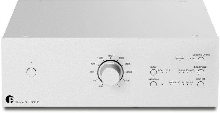 Pro-Ject Phono Box DS3 B, Symmetrische & diskrete Dual Mono Phonostufe, Silber