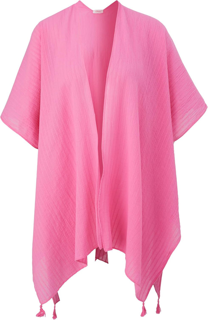 s.Oliver Damen Poncho 1 Pink 4426, 1 Pink 4426