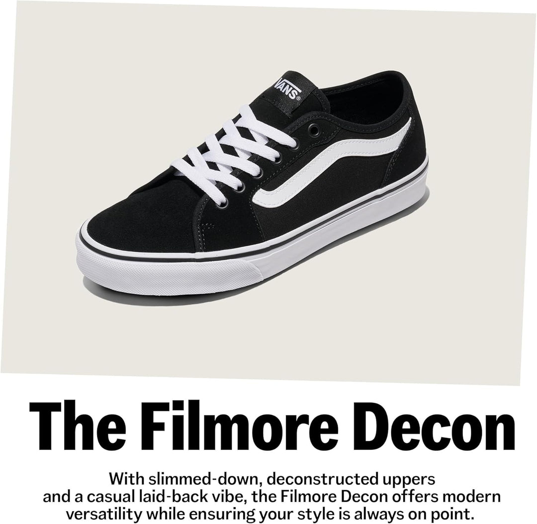Vans Filmore Decon Herrenschuhe Schnürschuhe Sneaker Grau Freizeit 41 EU Black And White, 41 EU Blac