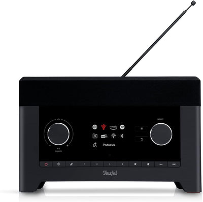 Teufel Radio 3SIXTY - Premium Digitalradio Bluetooth Lautsprecher, 360 Grad Sound, DAB+, Internetrad