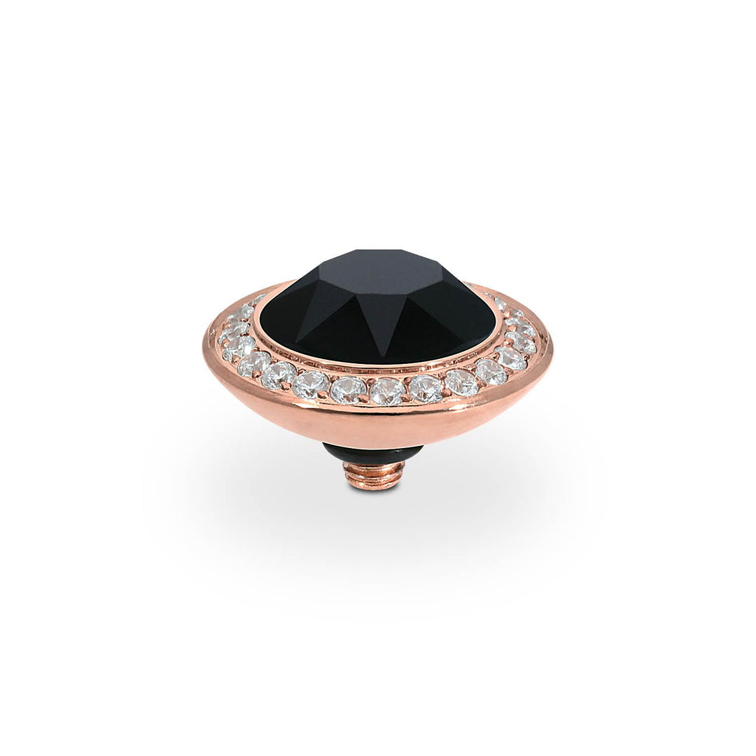 Qudo INTERCHANGEABLE rosegold Aufsatz TONDO deluxe 13mm (orange glow delite), orange glow delite