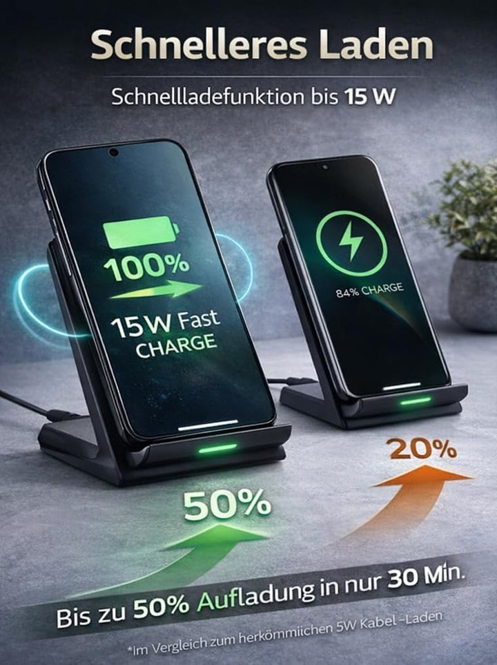 Schnell Wireless Lagdegerät Ladestation Für Samsung Galaxy A17 A16 A15 A14 5G A56 A36 A26 A55 A54 A5