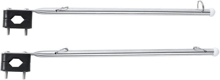 MiOYOOW 2 Stück Fahnenmasten Teleskop Fahnenmast 15'' Fahnenhalterung Durchmesser 1/2" Fahnenmast Cl