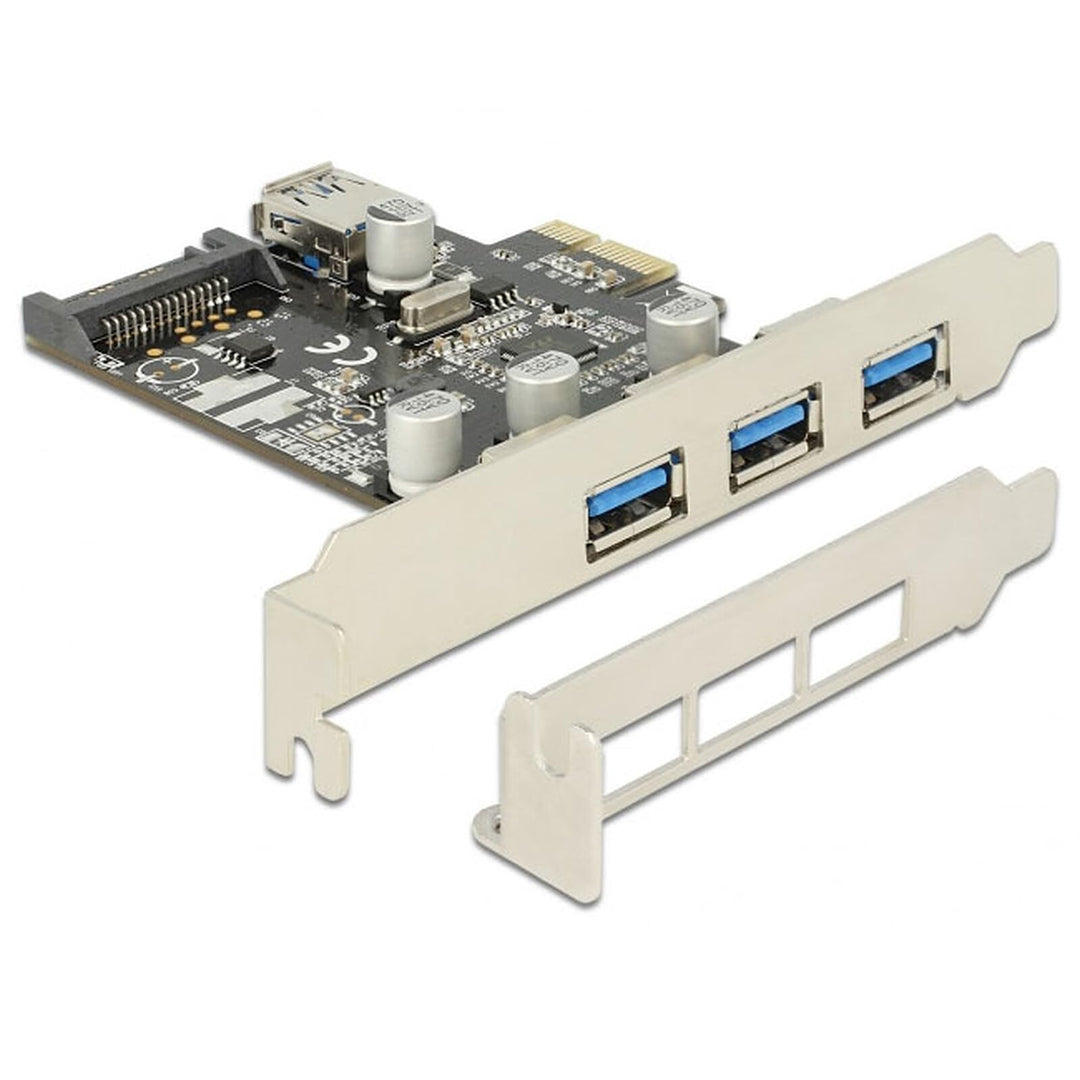 Delock PCI Express Karte > 3 x extern + 1 x intern USB 3.0 Typ-A Buchse