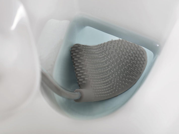 Joseph Joseph Flex - Hygienische Silikon-Toilettenbürste mit Halter, Anti-Tropf, Anti-Verstopfung Ko