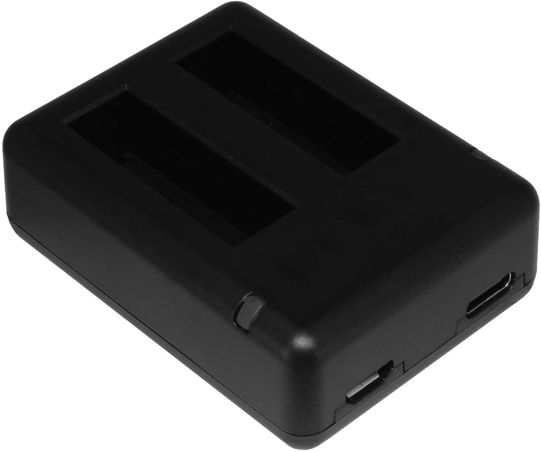3X Akku + Dual-Ladegerät (USB) für Insta360 One X 360 Action Cam/inkl. Micro-USB-Kabel / 2 Akkus gle