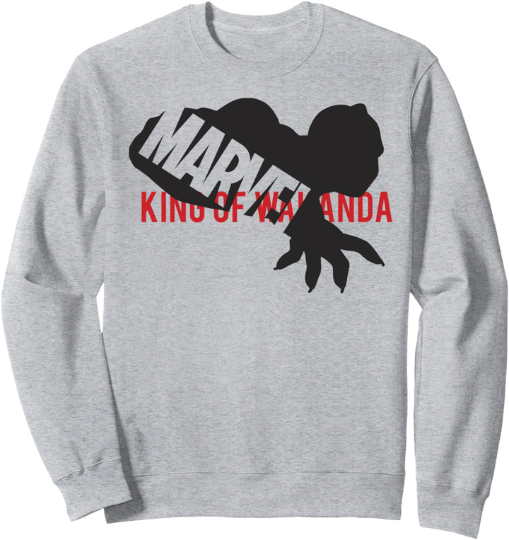 Marvel Black Panther King Of Wakanda Silhouette Logo Sweatshirt