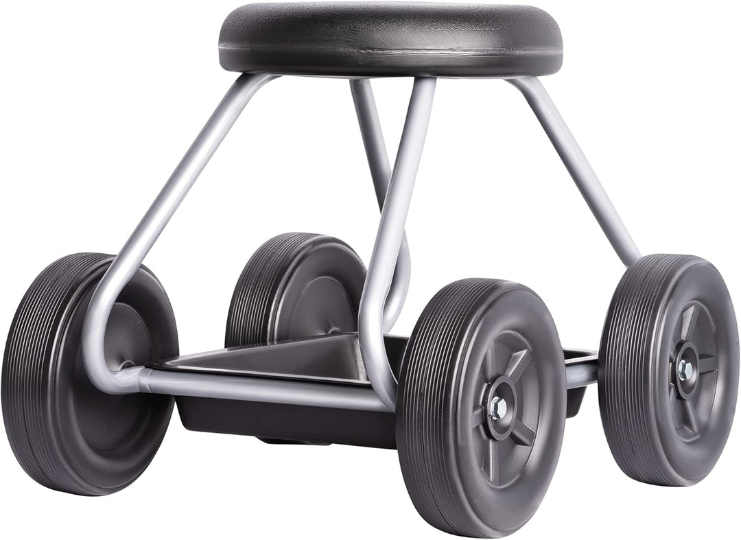 UPP Rollsitz Easy Work bis 130 kg belastbar | Gartenwagen mit 40 cm hohem Luftkammer-Sitz | Knie- &