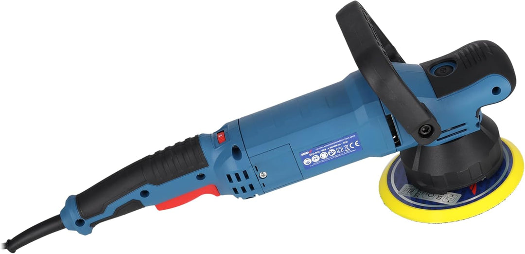 Exzenter-Rotationspoliermaschine, elektrisch, DEDRA, Leistung 900 W, Drehzahl 800-4000 U/Min, Pads ø