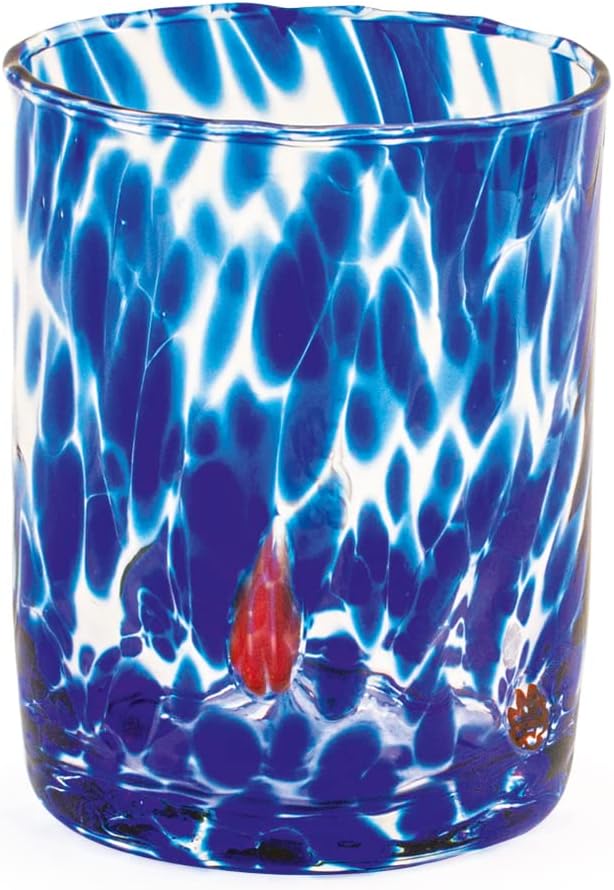 H&h set 6 bicchieri veneziano in vetro decorato multicolore cl 32 Gläser 32cl, Gläser 32cl
