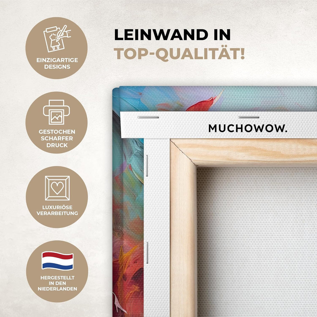 MuchoWow© Wandbilder 40x30 cm Schlafzimmer Home Deko Wohnung Bild Wohnzimmer Fotoleinwand Wand Bilde