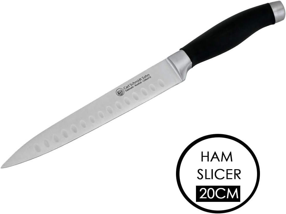 CS Kochsysteme 045777 Schneidwaren, Edelstahl, 6-teilig, schwarz, 38 x 28,3 x 19,39 cm