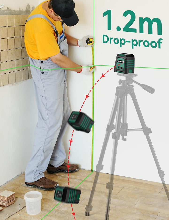 RockSeed Doppelmodul Kreuzlinienlaser, Selbstnivellierend Linienlaser, Horizontal und 150° Vertical