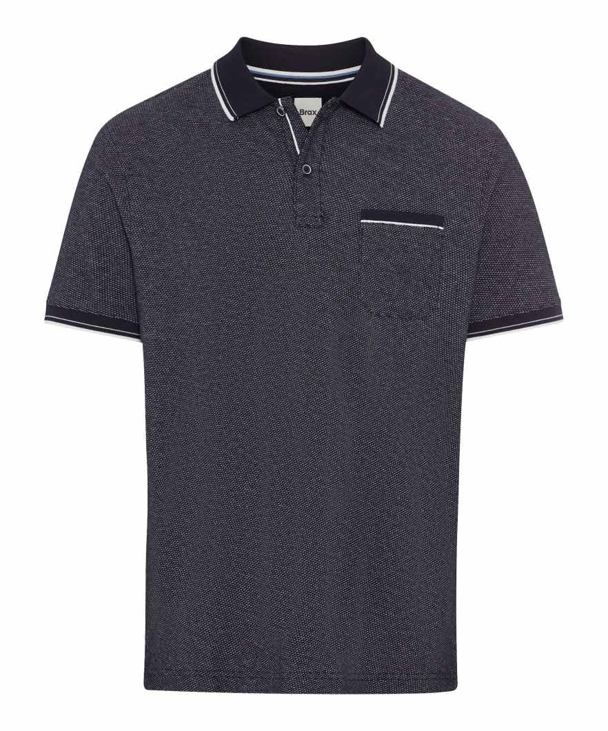 BRAX Kurzarm Polohemd Poloshirt Paddy Pique Beige XS 23 Navy, XS 23 Navy