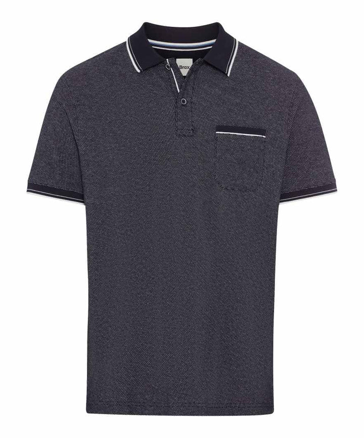 BRAX Kurzarm Polohemd Poloshirt Paddy Pique Beige XS 23 Navy, XS 23 Navy
