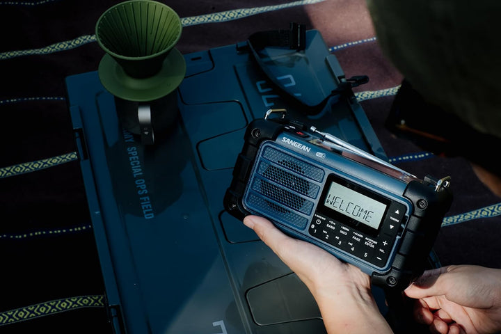 Sangean MMR-99 Outdoorradio DAB+, DAB, UKW Notfallradio, Bluetooth® Solarpanel, spritzwassergeschü m