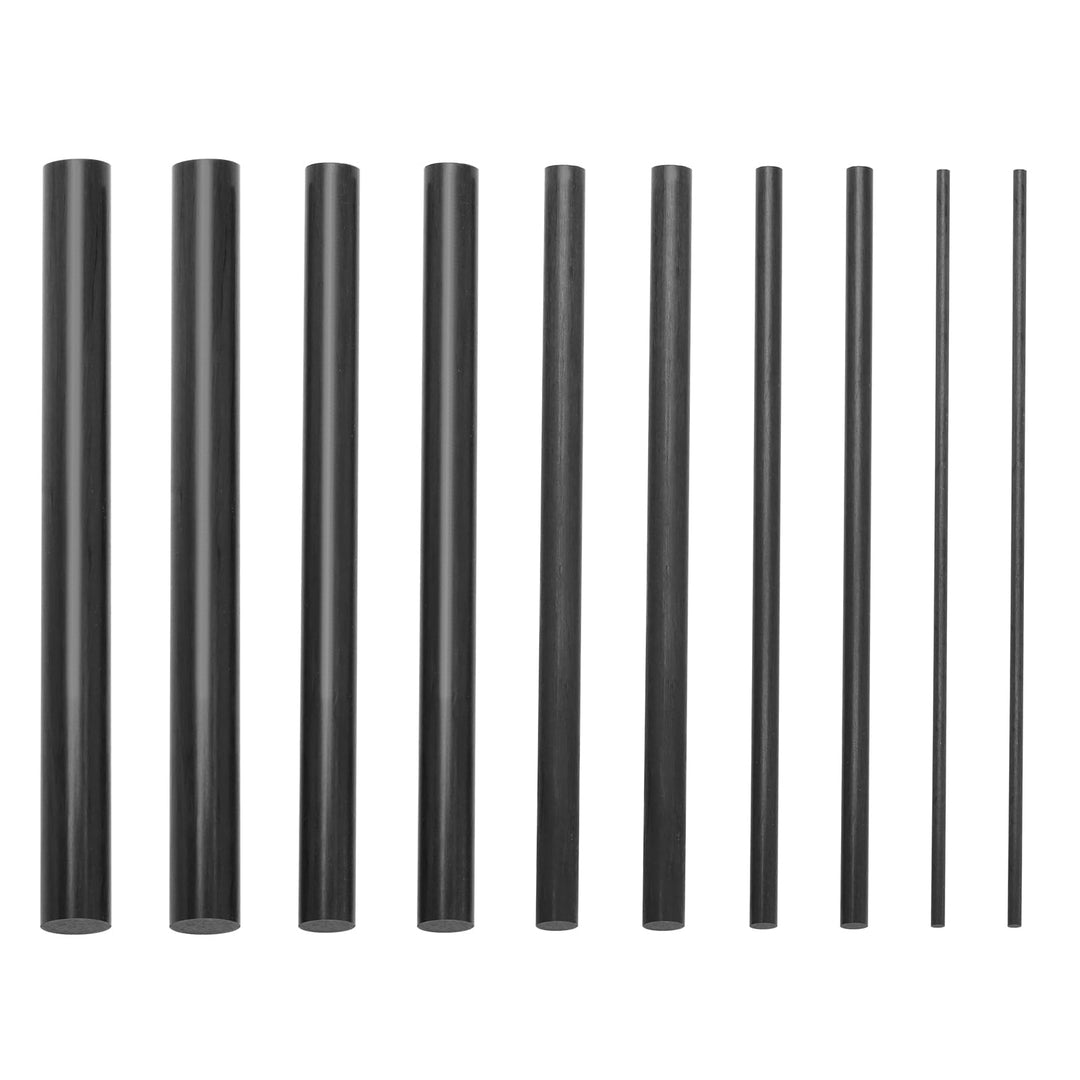 ECSiNG 10 stücke Kohlefaser Rod Angelrute Reparatur Kohlefaser Fliegenfischen Kit Solide Kohlefaser