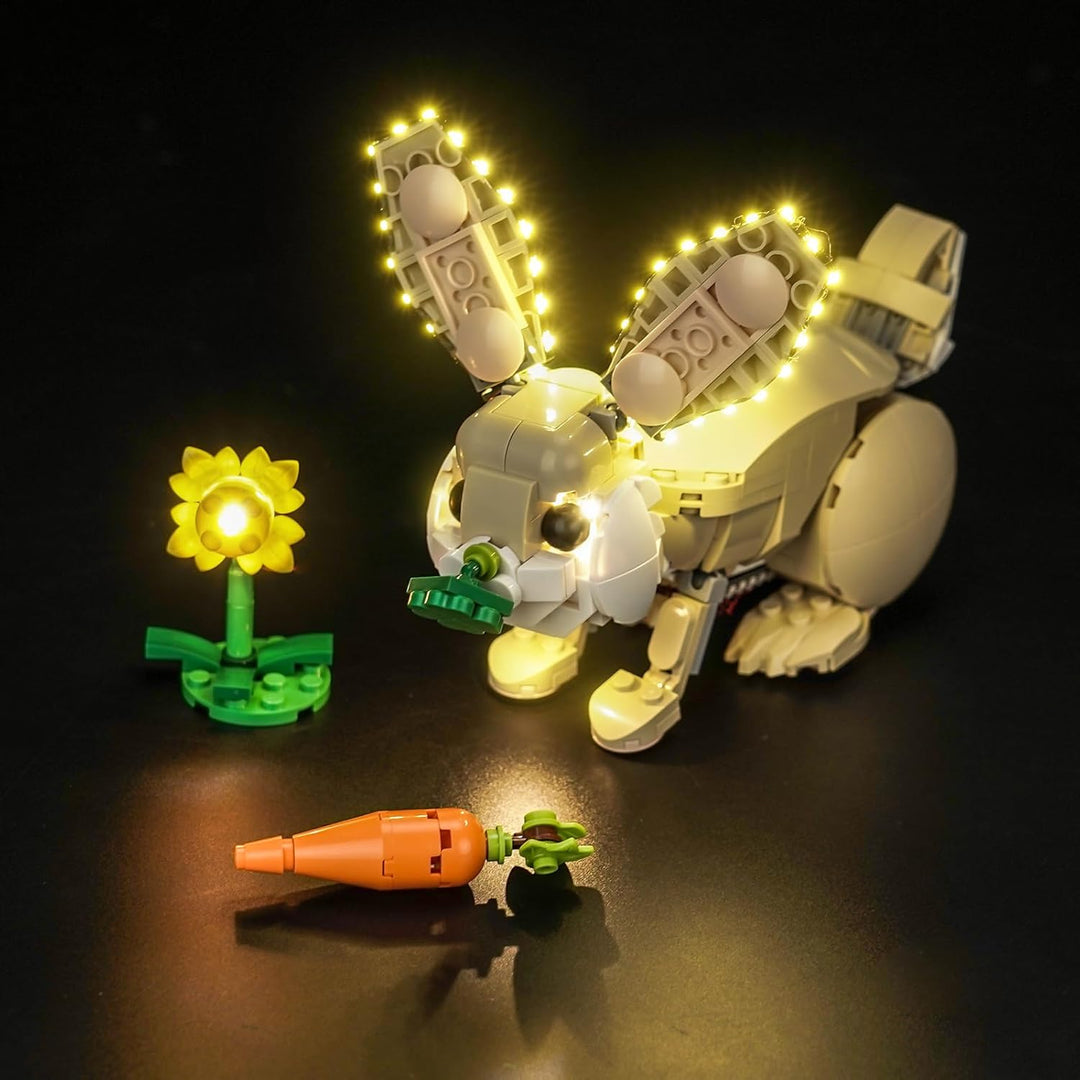 BrickBling Led Licht Set Kompatibel mit Lego 31162 Cute Bunny (Kein Modell), Dekorationsbeleuchtungs