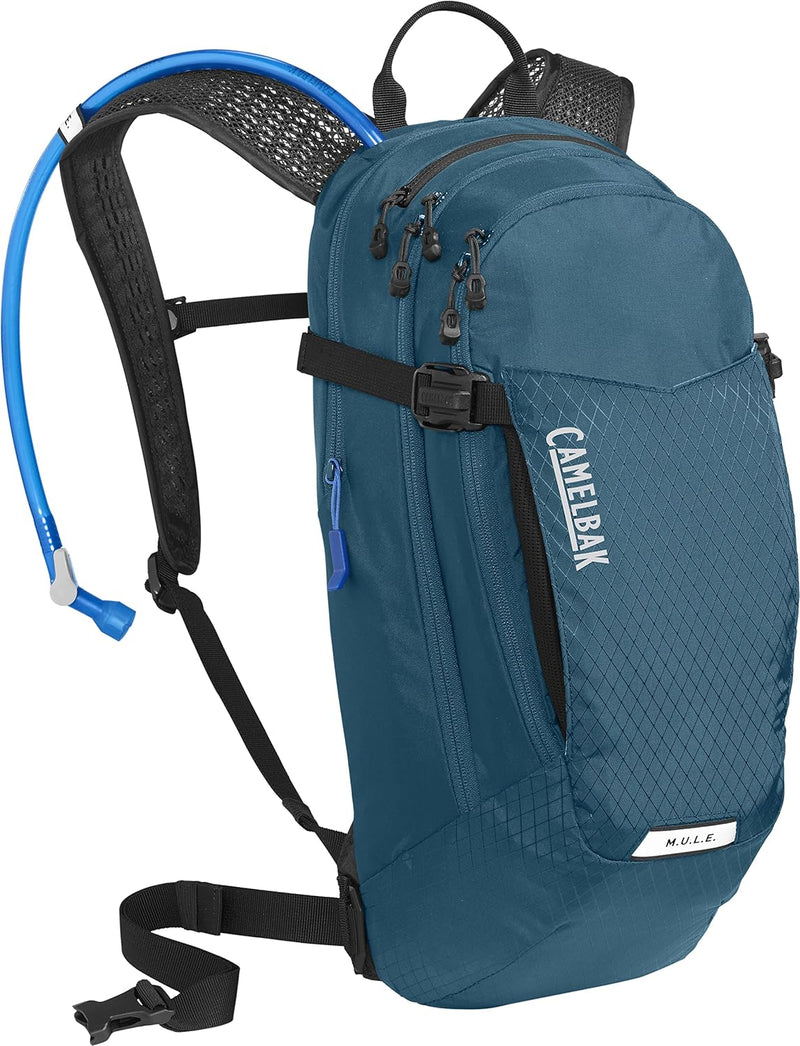 Camelbak MULE Hydration Packung mit 12 100 oz Marokkanisch Blau/Schwarz, Marokkanisch Blau/Schwarz