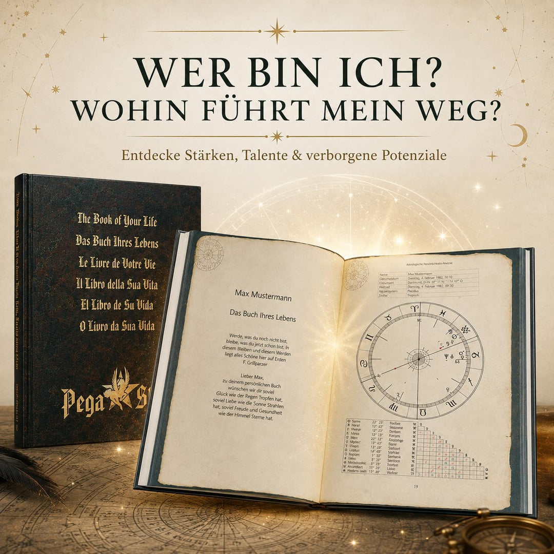 Das Buch deines Lebens - Geburtshoroskop personalisiert, Dein ganz persönliches Horoskop, Geschenk z