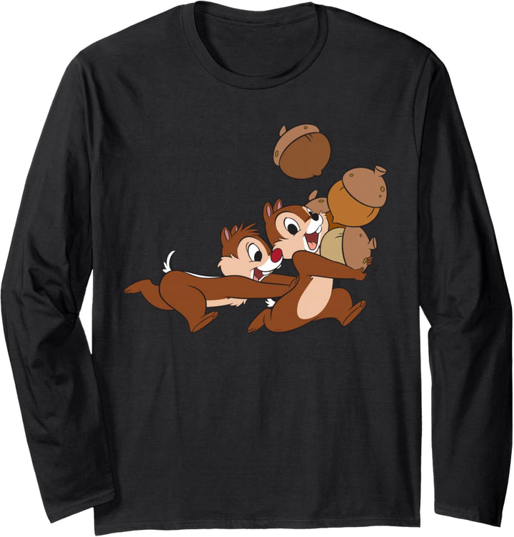 Disney Chip ‘n Dale Chipmunks Acorn Run Langarmshirt