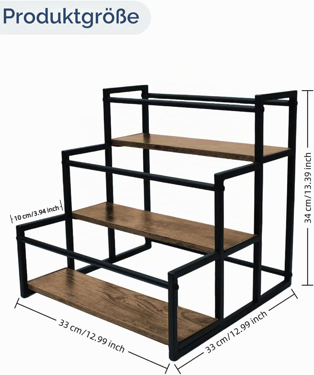 3-Tiers Kaffee Sirup Organizer Rack, Kaffeesirup-Zubehör, Holds 12 Bottles, Sturdy Stand für Kaffee