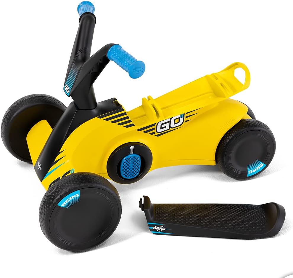 Berg GO² 2in1 Rutschauto, Rutscher und Laufrad, Kinderrutscher, Kinderauto mit Ausklappbare Pedale,